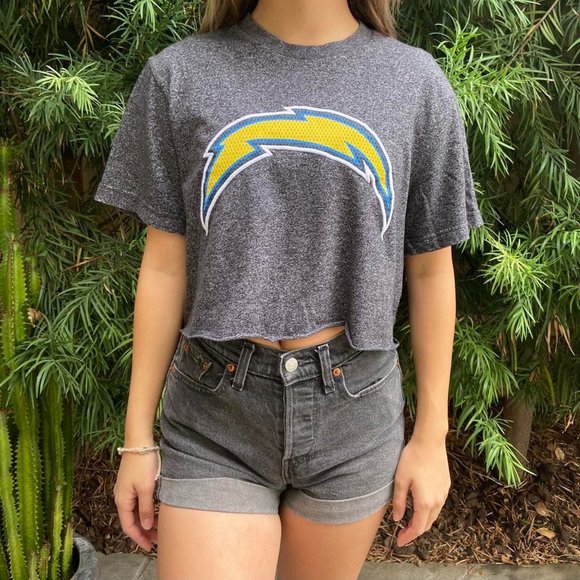 Majestic Athletic Tops - San Diego Chargers Crop Top